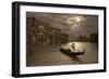 Grand Canal by Moonlight, Venice, Italy, C.1890-C.1900-null-Framed Giclee Print