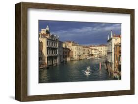 Grand Canal from Accademia bridge in winter morning sun, Venice, UNESCO World Heritage Site, Veneto-Eleanor Scriven-Framed Photographic Print