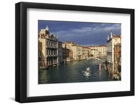 Grand Canal from Accademia bridge in winter morning sun, Venice, UNESCO World Heritage Site, Veneto-Eleanor Scriven-Framed Photographic Print