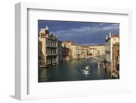 Grand Canal from Accademia bridge in winter morning sun, Venice, UNESCO World Heritage Site, Veneto-Eleanor Scriven-Framed Photographic Print