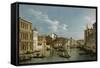 Grand Canal from Palazzo Flangini to Palazzo Bembo, C.1740-Canaletto-Framed Stretched Canvas