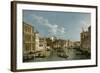 Grand Canal from Palazzo Flangini to Palazzo Bembo, C.1740-Canaletto-Framed Giclee Print