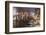 Grand Canal from Rialto Bridge during rare snowfall on a winter evening, Venice, UNESCO World Herit-Eleanor Scriven-Framed Photographic Print