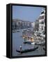 Grand Canal from Rialto Bridge, Venice Italy-Peter Thompson-Framed Stretched Canvas