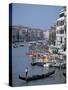 Grand Canal from Rialto Bridge, Venice Italy-Peter Thompson-Stretched Canvas