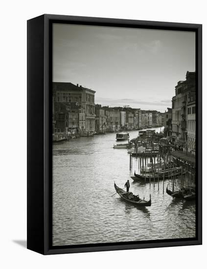 Grand Canal from the Rialto, Venice, Italy-Jon Arnold-Framed Stretched Canvas