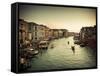 Grand Canal from the Rialto, Venice, Italy-Jon Arnold-Framed Stretched Canvas