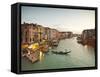 Grand Canal from the Rialto, Venice, Italy-Jon Arnold-Framed Stretched Canvas