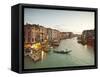 Grand Canal from the Rialto, Venice, Italy-Jon Arnold-Framed Stretched Canvas
