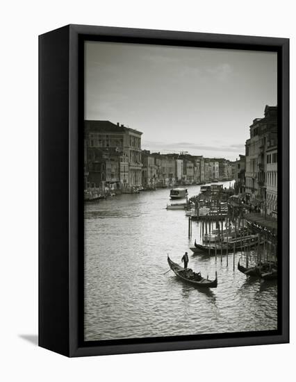 Grand Canal from the Rialto, Venice, Italy-Jon Arnold-Framed Stretched Canvas