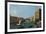 Grand Canal from the South, the Palazzo Foscari to the Right and the Rialto Bridge Beyond-Canaletto-Framed Giclee Print