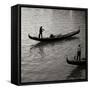 Grand Canal Gondoliers II-Rita Crane-Framed Stretched Canvas