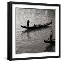 Grand Canal Gondoliers II-Rita Crane-Framed Photographic Print