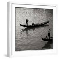 Grand Canal Gondoliers II-Rita Crane-Framed Photographic Print