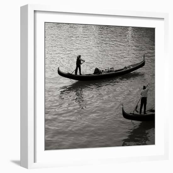 Grand Canal Gondoliers II-Rita Crane-Framed Photographic Print