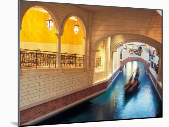 Grand Canal in the Venetian Hotel and Casino, Las Vegas, Nevada, USA-Brent Bergherm-Mounted Premium Photographic Print