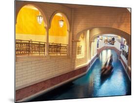 Grand Canal in the Venetian Hotel and Casino, Las Vegas, Nevada, USA-Brent Bergherm-Mounted Photographic Print