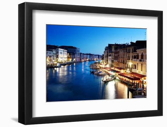 Grand Canal in Venice, Italy at Sunset-Iakov Kalinin-Framed Photographic Print