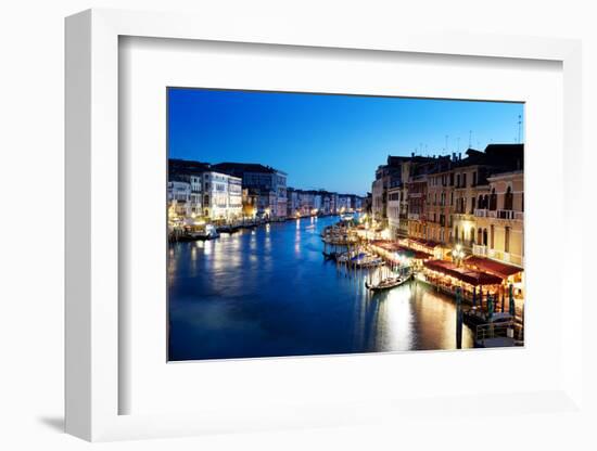 Grand Canal in Venice, Italy at Sunset-Iakov Kalinin-Framed Photographic Print