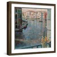 Grand Canal in Venice-Umberto Boccioni-Framed Art Print