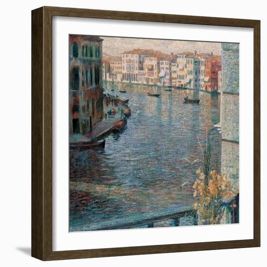 Grand Canal in Venice-Umberto Boccioni-Framed Art Print