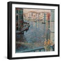 Grand Canal in Venice-Umberto Boccioni-Framed Art Print