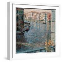 Grand Canal in Venice-Umberto Boccioni-Framed Art Print