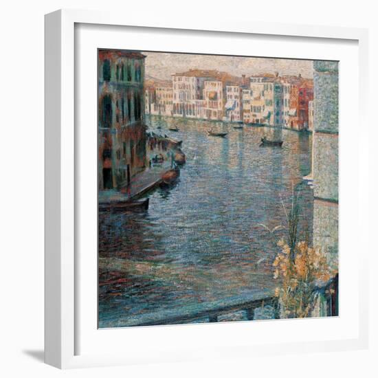 Grand Canal in Venice-Umberto Boccioni-Framed Art Print