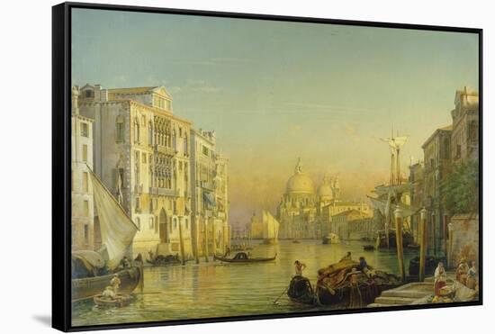 Grand Canal in Venice-Friedrich Nerly-Framed Stretched Canvas