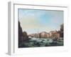 Grand Canal of Venice and Rialto Bridge-Giuseppe Bernardino Bison-Framed Giclee Print