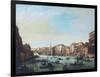 Grand Canal of Venice and Rialto Bridge-Giuseppe Bernardino Bison-Framed Giclee Print