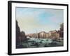 Grand Canal of Venice and Rialto Bridge-Giuseppe Bernardino Bison-Framed Giclee Print