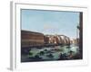 Grand Canal of Venice at the Rialto, with Gondolas-Giuseppe Bernardino Bison-Framed Giclee Print