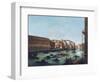 Grand Canal of Venice at the Rialto, with Gondolas-Giuseppe Bernardino Bison-Framed Giclee Print