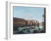 Grand Canal of Venice at the Rialto, with Gondolas-Giuseppe Bernardino Bison-Framed Giclee Print