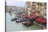 Grand Canal Restaurants and Gondolas. Venice. Italy-Tom Norring-Stretched Canvas