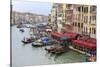 Grand Canal Restaurants and Gondolas. Venice. Italy-Tom Norring-Stretched Canvas