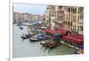 Grand Canal Restaurants and Gondolas. Venice. Italy-Tom Norring-Framed Photographic Print