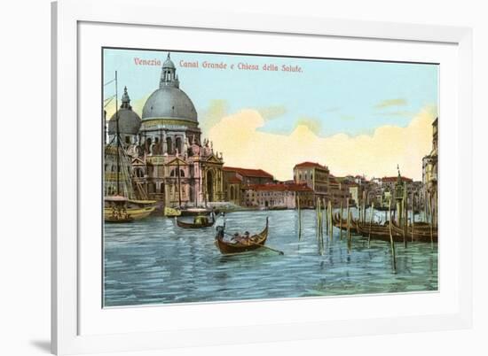 Grand Canal, Salute Church, Venice, Italy-null-Framed Art Print