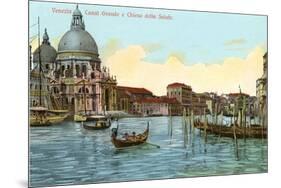 Grand Canal, Salute Church, Venice, Italy-null-Mounted Art Print