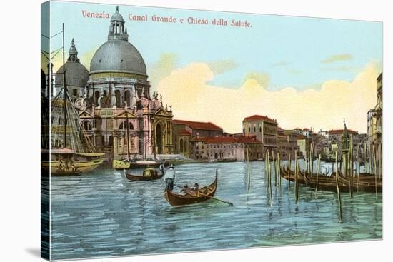 Grand Canal, Salute Church, Venice, Italy-null-Stretched Canvas