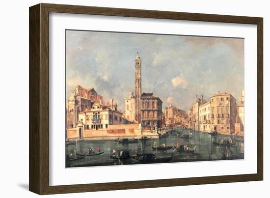 Grand Canal: San Geremia and the Entrance to the Canneregio-Guardi-Framed Giclee Print