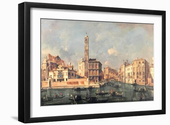 Grand Canal: San Geremia and the Entrance to the Canneregio-Guardi-Framed Giclee Print