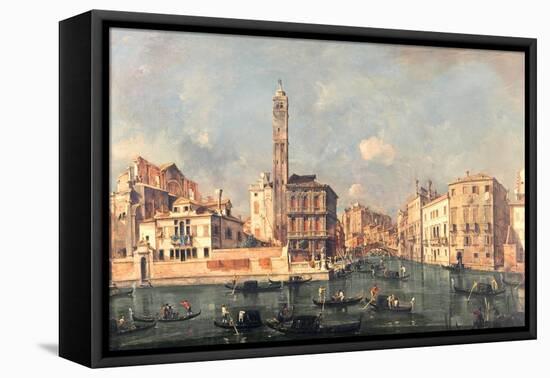 Grand Canal: San Geremia and the Entrance to the Canneregio-Guardi-Framed Stretched Canvas