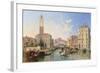 Grand Canal: San Geremia and the Entrance to the Canneregio-Edward William Cooke-Framed Giclee Print