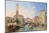 Grand Canal: San Geremia and the Entrance to the Canneregio-Edward William Cooke-Mounted Premium Giclee Print