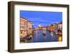 Grand Canal, Santa Maria della Salute Church from Ponte Academia Bridge, Venice, Italy-William Perry-Framed Photographic Print