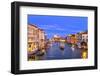 Grand Canal, Santa Maria della Salute Church from Ponte Academia Bridge, Venice, Italy-William Perry-Framed Photographic Print