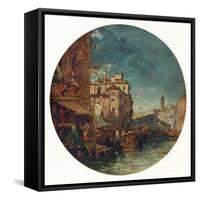 'Grand Canal, Venice', c1850-James Holland-Framed Stretched Canvas