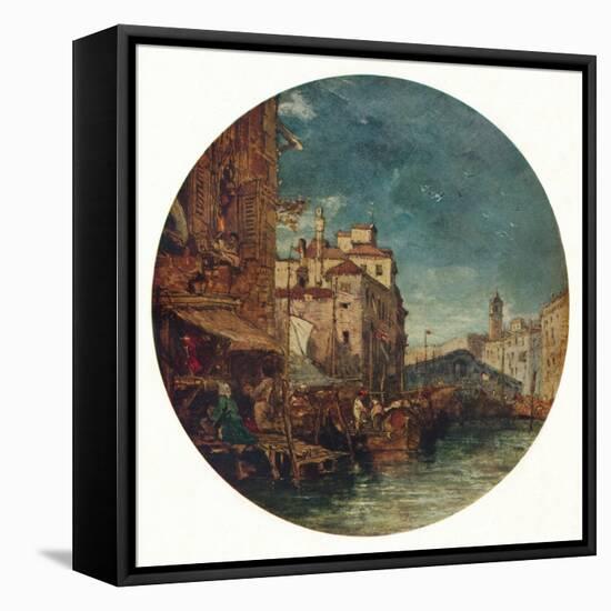 'Grand Canal, Venice', c1850-James Holland-Framed Stretched Canvas
